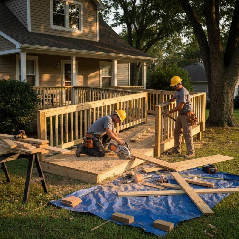 Handicap Ramp Installation detail